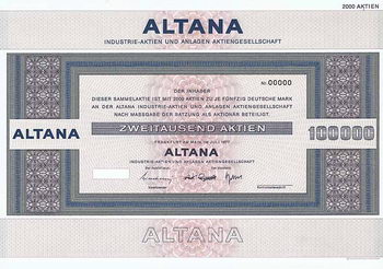 ALTANA Industrie-Aktien und Anlagen AG