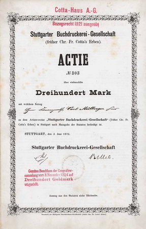 Stuttgarter Buchdruckerei-Gesellschaft (früher Chr. Fr. Cotta’s Erben)