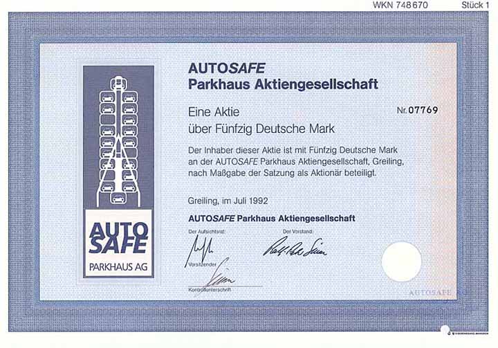 Autosafe Parkhaus AG