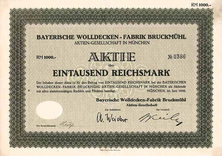 Bayerische Wolldecken-Fabrik Bruckmühl AG