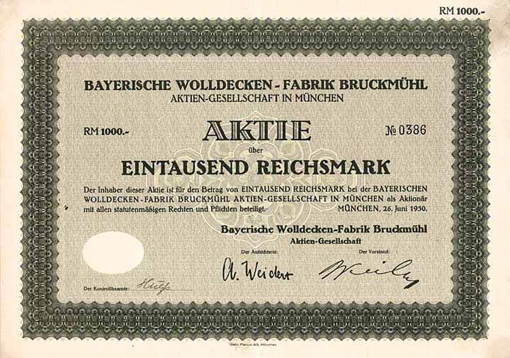 Bayerische Wolldecken-Fabrik Bruckmühl AG