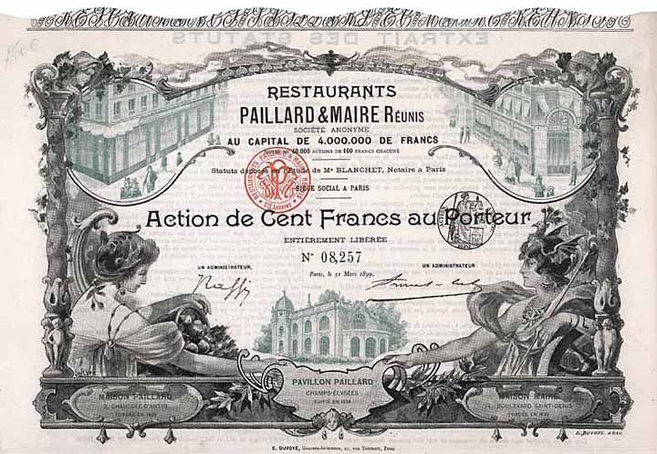 Restaurants Paillard & Maire Reunis S.A.