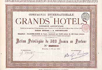 Cie. Internationale des Grands Hotels S.A.