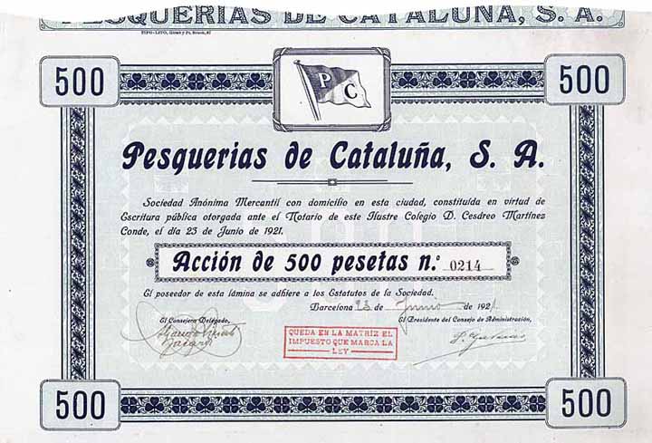 Pesquerias de Cataluna S.A.