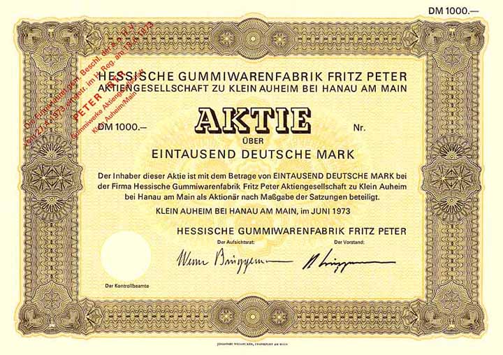 Hessische Gummiwarenfabrik Fritz Peter AG