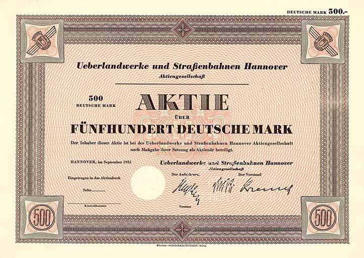 Ueberlandwerke und Straßenbahnen Hannover AG