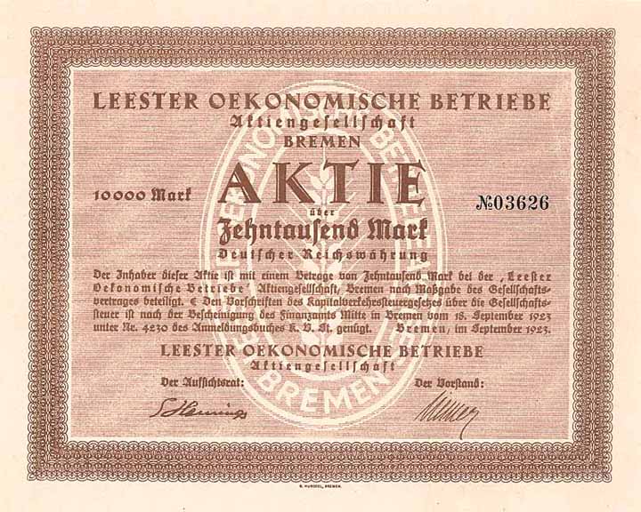 Leester Oekonomische Betriebe AG