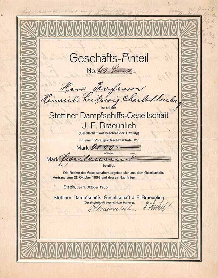 Stettiner Dampfschiffs-Gesellschaft J. F. Braeunlich GmbH