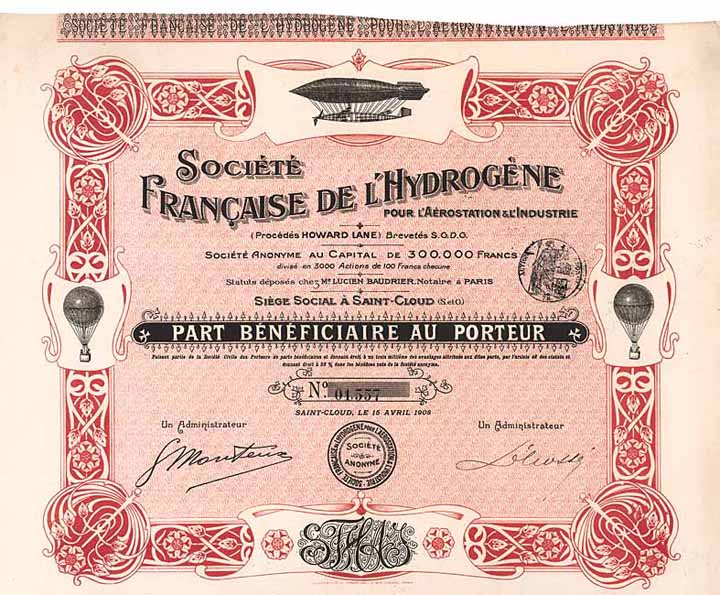 Soc. Francaise de l’Hydrogène pour l’Aerostation & l’Industrie