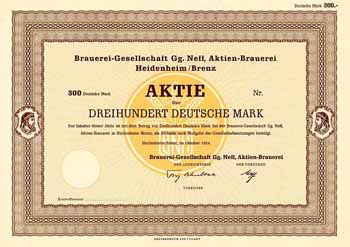 Brauerei-Gesellschaft Gg. Neff Aktien-Brauerei