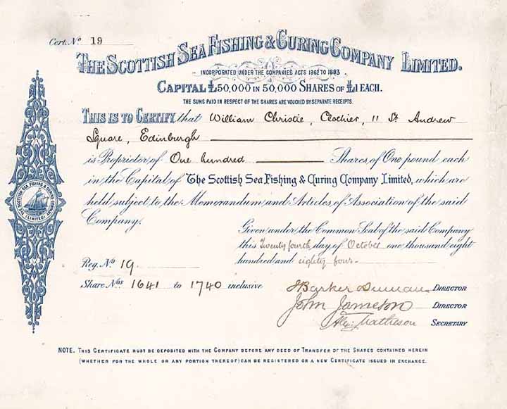 Scottish Sea Fishing & Curing Co. Ltd.