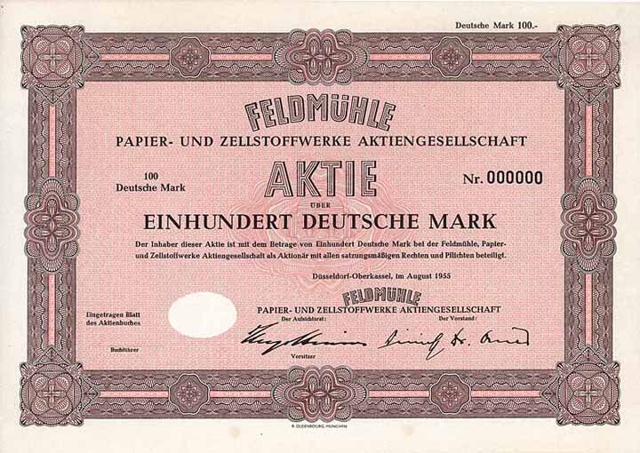 Feldmühle Papier- und Zellstoffwerke AG