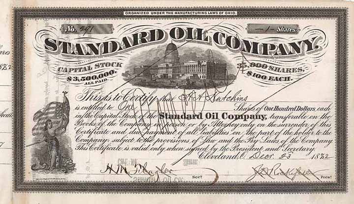 Standard Oil Company (OU John D. Rockefeller, Henry M. Flagler)