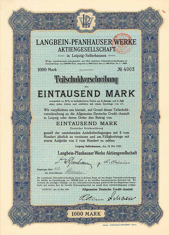 Langbein-Pfanhauser Werke AG