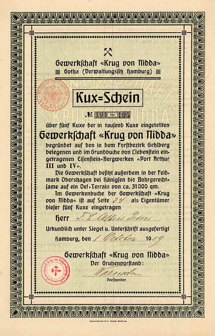 Gewerkschaft „Krug von Nidda“