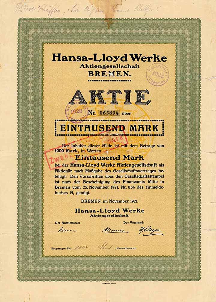 Hansa-Lloyd Werke AG