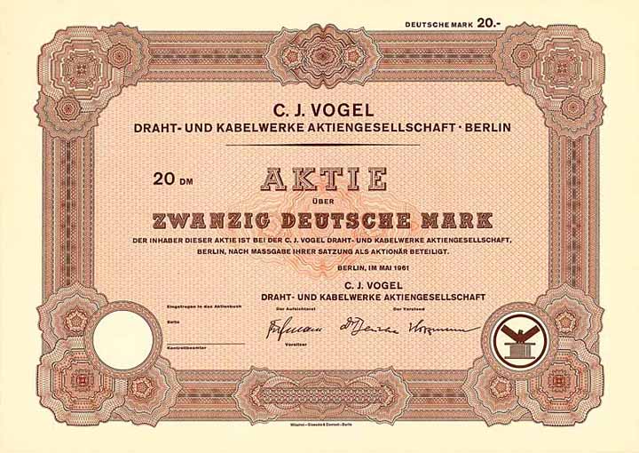 C. J. Vogel Draht- und Kabelwerke AG