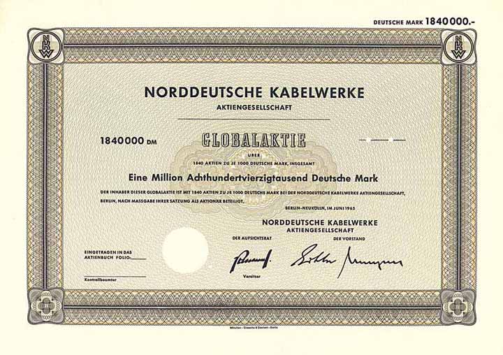 Norddeutsche Kabelwerke AG