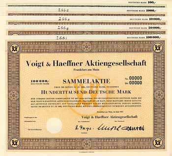 Voigt & Haeffner AG (5 Stücke)