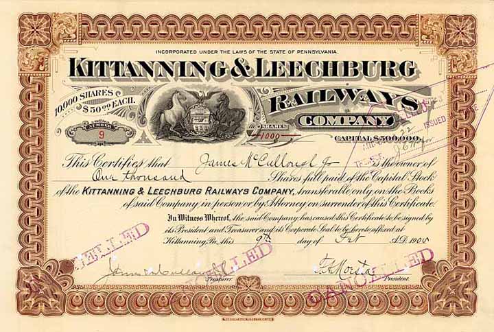 Kittanning & Leechburg Railways