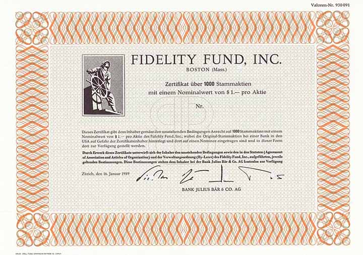 Fidelity Fund, Inc.