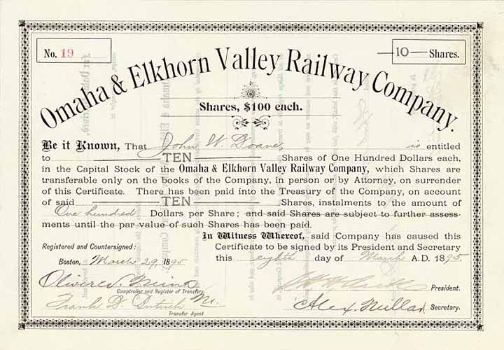 Omaha & Elkhorn Valley Railway