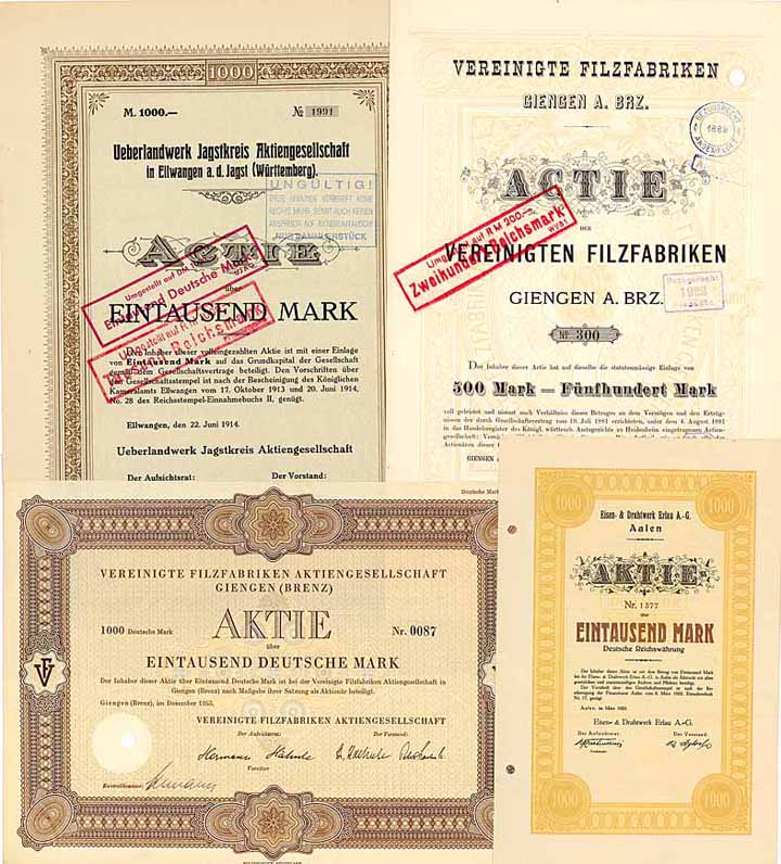 Jagstkreis - Sammlung (23 Stücke)