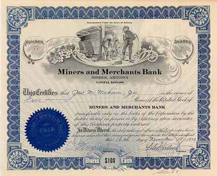 Miners and Merchants Bank