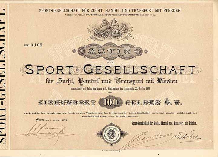 Sport-Gesellschaft für Zucht, Handel und Transport mit Pferden