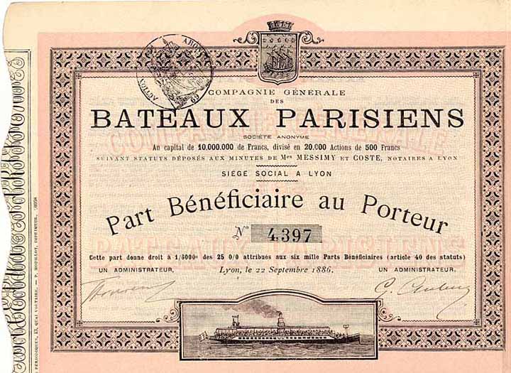 Comp. Gen. des Bateaux Parisiens