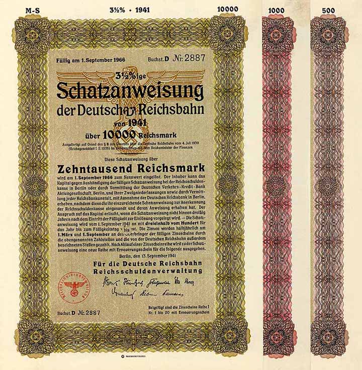 Deutsche Reichsbahn (3 Stücke)