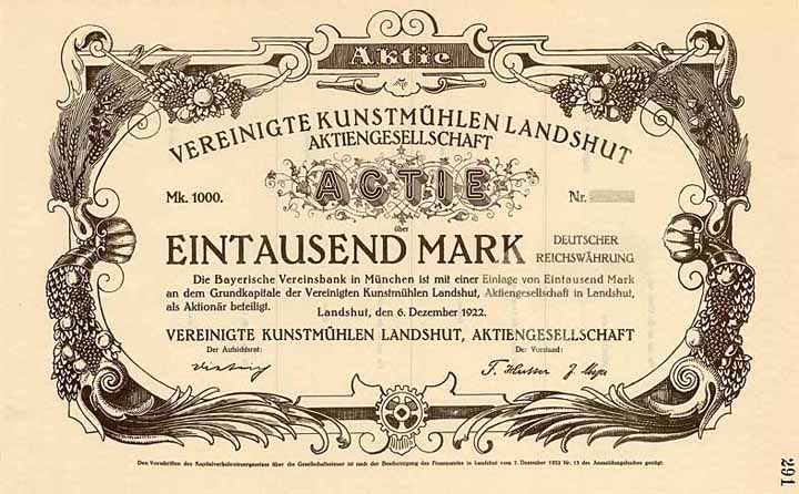 Vereinigte Kunstmühlen Landshut AG