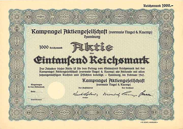 Kampnagel AG (vormals Nagel & Kaemp)