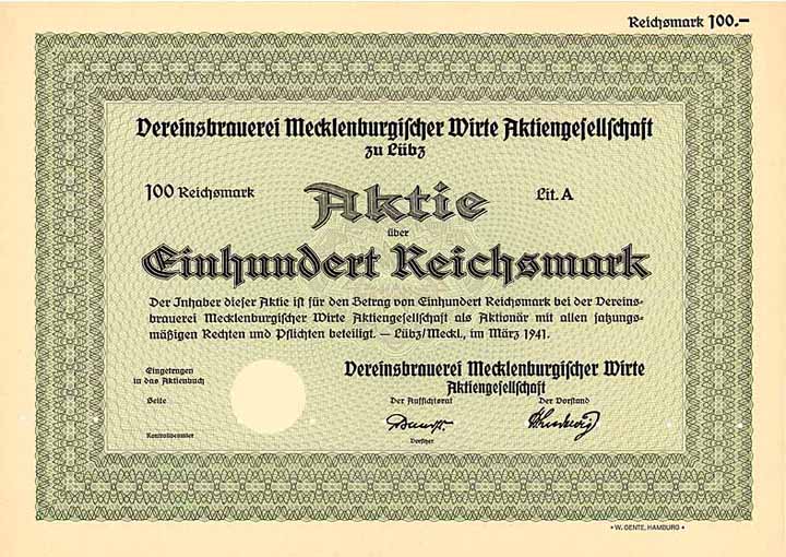 Vereinsbrauerei Mecklenburgischer Wirte AG