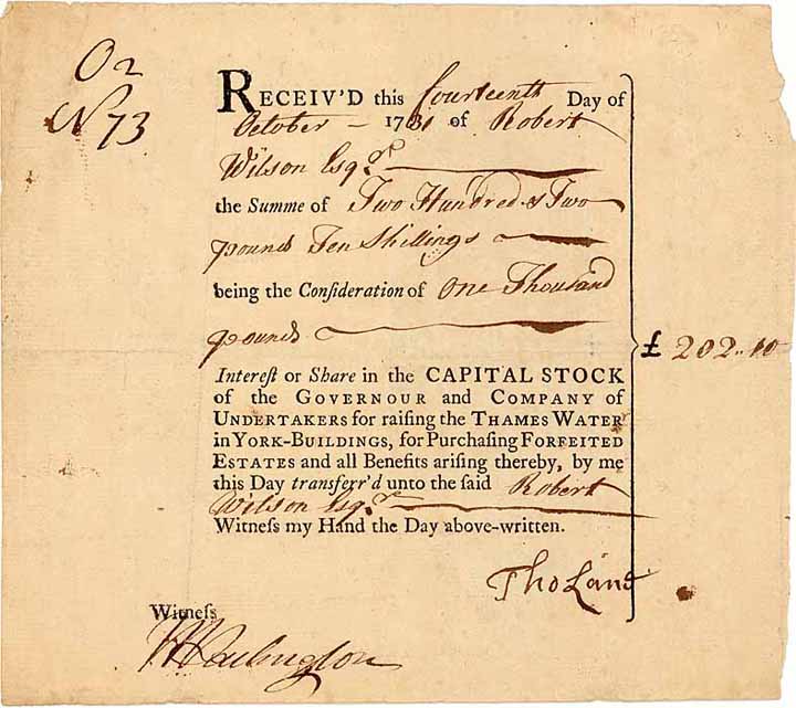 Governor and Company of Undertakers for Raising the Thames Water in York-Buildings