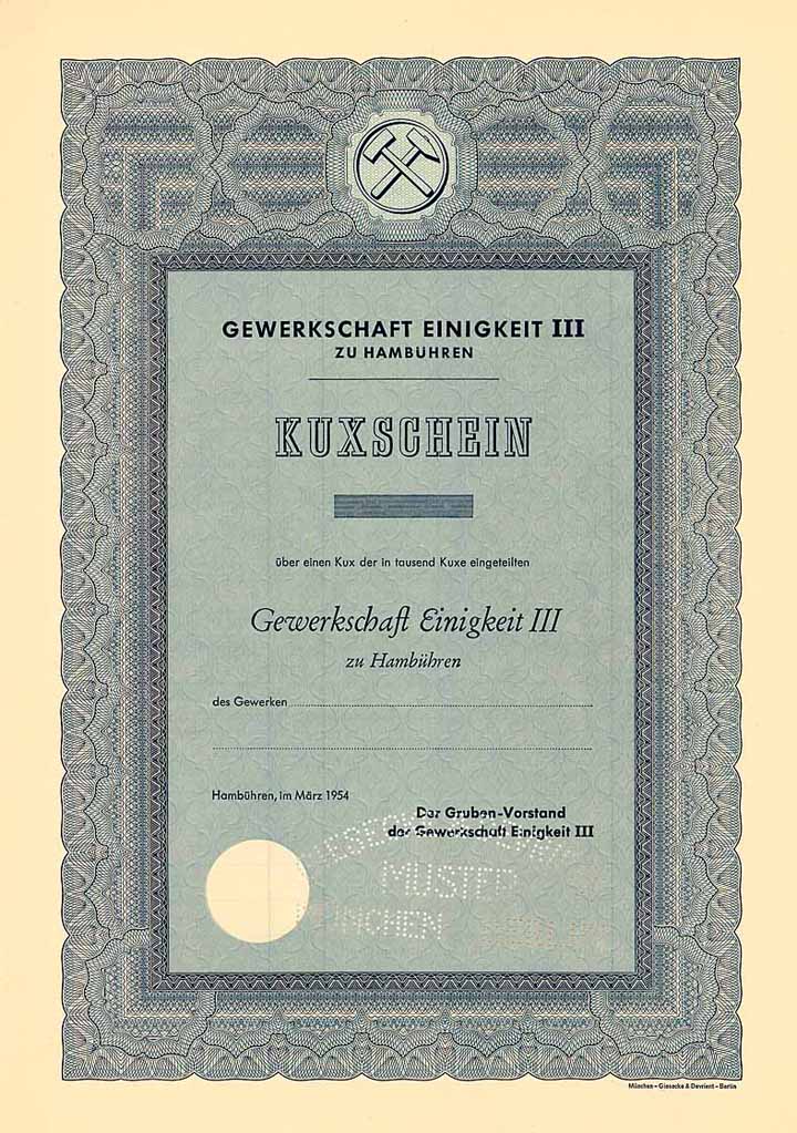 Gewerkschaft Einigkeit III