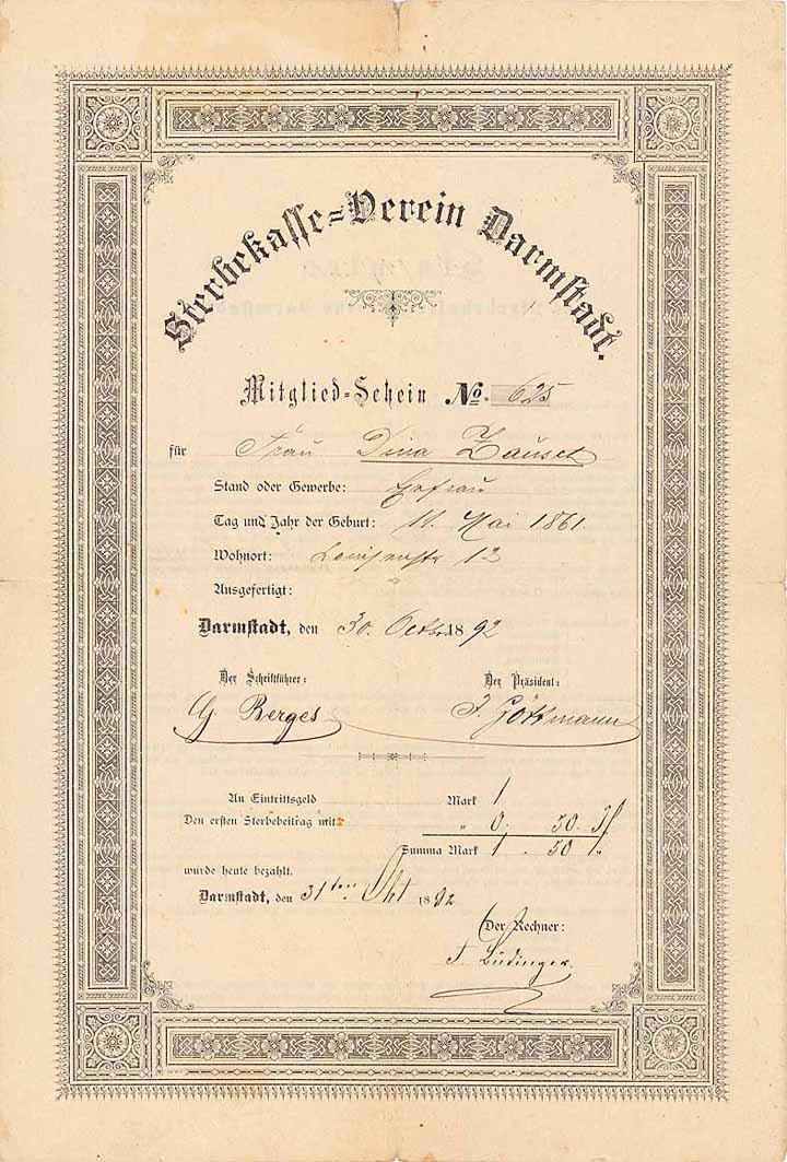 Sterbe-Kasse-Verein Darmstadt