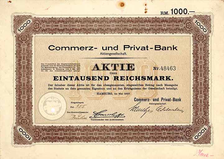 Commerz- und Privat-Bank AG