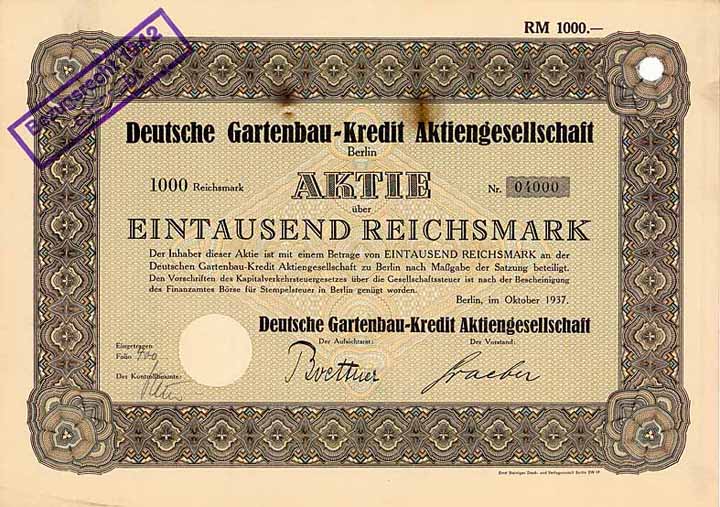 Deutsche Gartenbau-Kredit AG