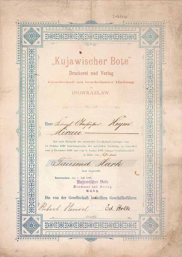 Kujawischer Bote Druckerei und Verlag GmbH