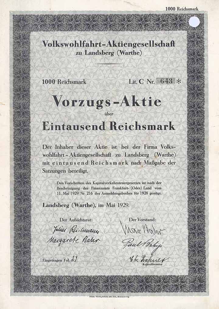 Volkswohlfahrt-AG