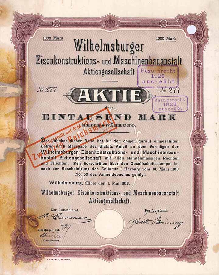 Wilhelmsburger Eisenkonstruktions- und Maschinenbauanstalt AG