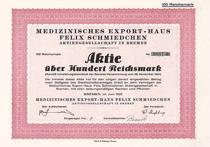 Medizinisches Export-Haus Felix Schmiedchen AG