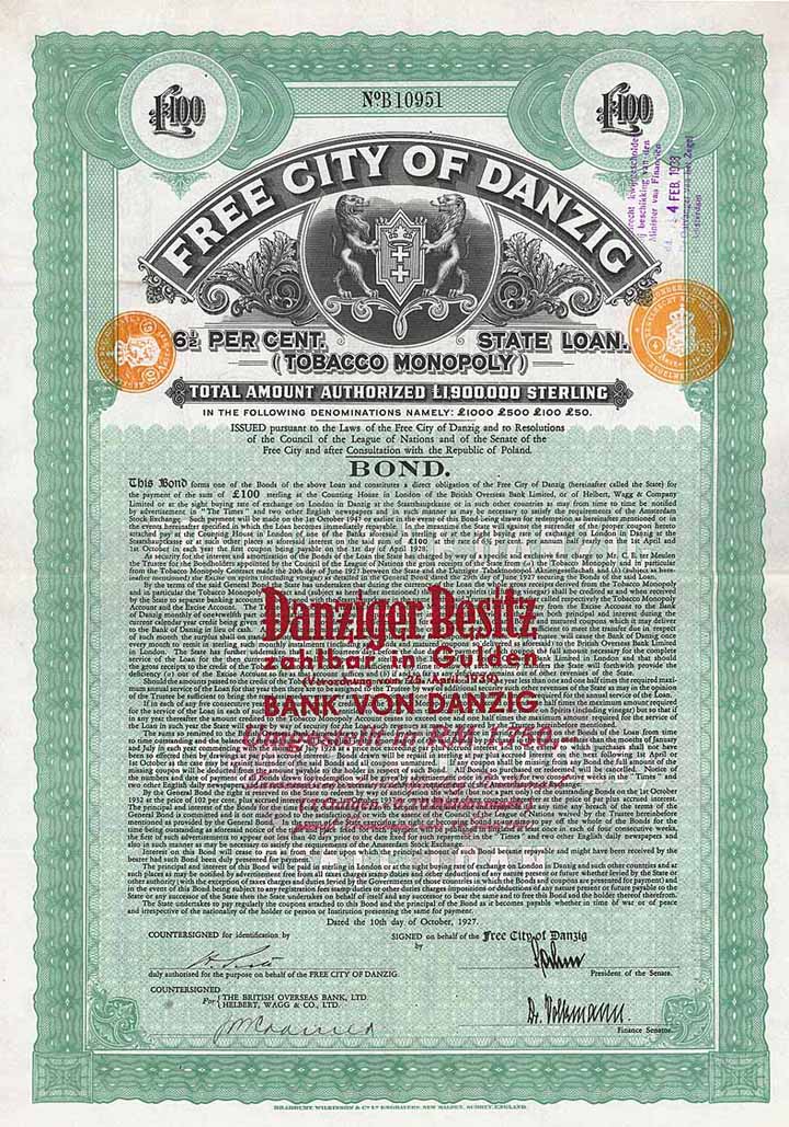 Free City of Danzig (Tobacco Monopoly)