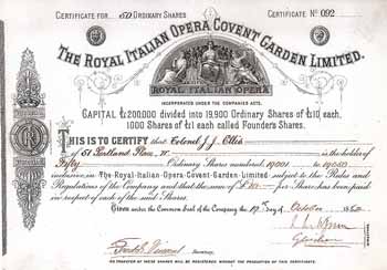 Royal Italian Opera Covent Garden Ltd.