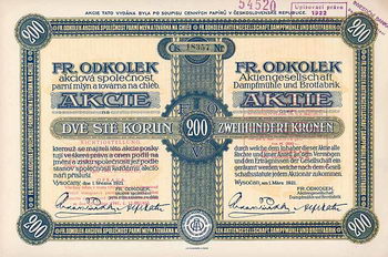 Fr. Odkolek AG Dampfmühle und Brotfabrik