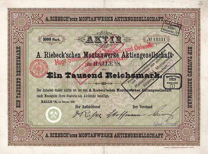 A. Riebeck'sche Montanwerke AG