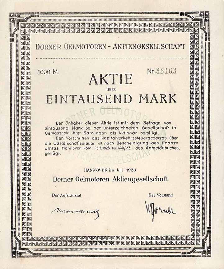Dorner Oelmotoren AG