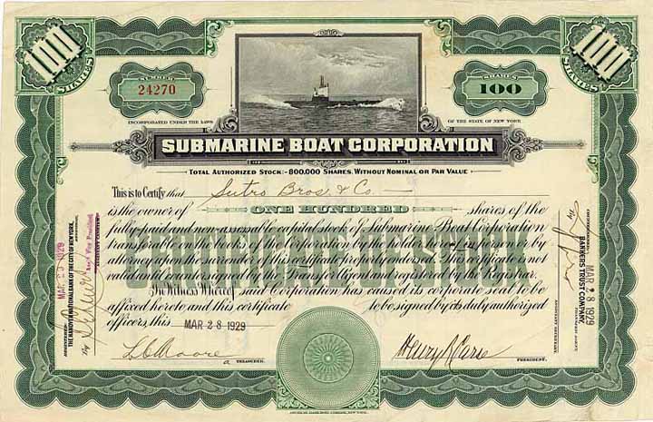 Submarine Boat Corp.