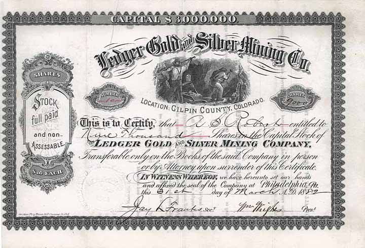 Ledger Gold and Silver Mining Co.